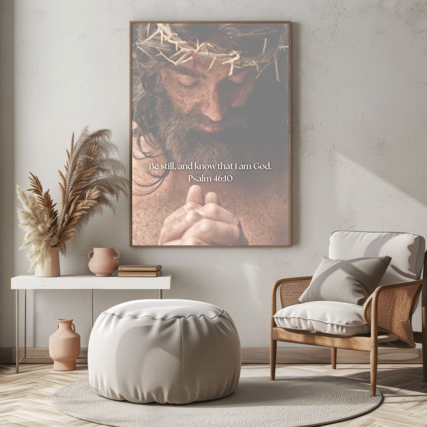 Be Still and Know That I Am God - Psalm 46:10 Digital Art Print