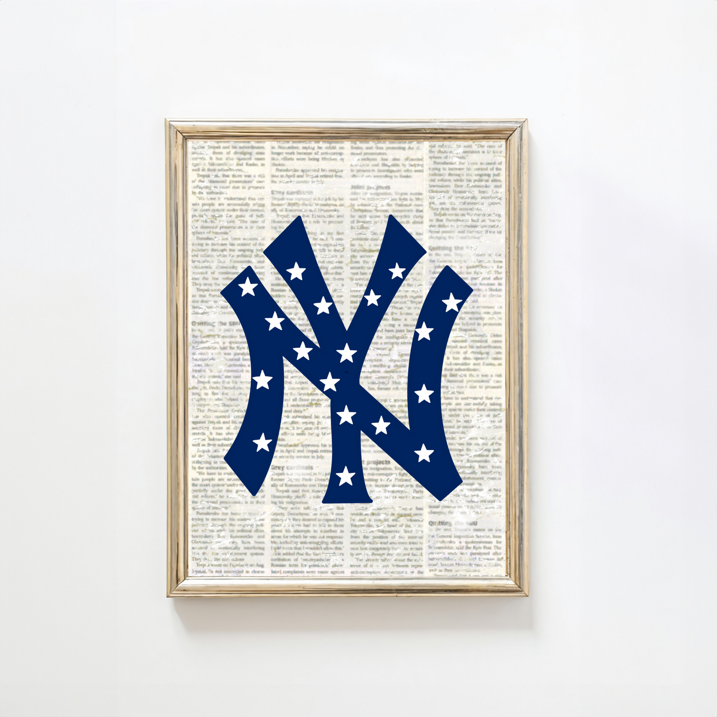 New York Yankees Digital Art Print - Modern Baseball Wall Art for Sports Fans - Instant Download